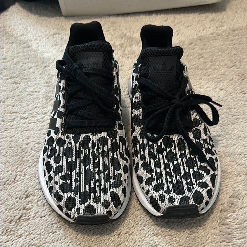 Adidas Monochrome Patterned Sneakers